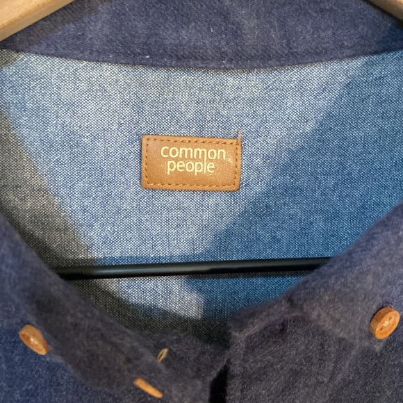 🔥EC🔥UK Brand Common People 100% Cotton Button Down Collared Shirt. - Picture 2 of 8